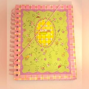 Glitter Bug Green and Pink Notebook